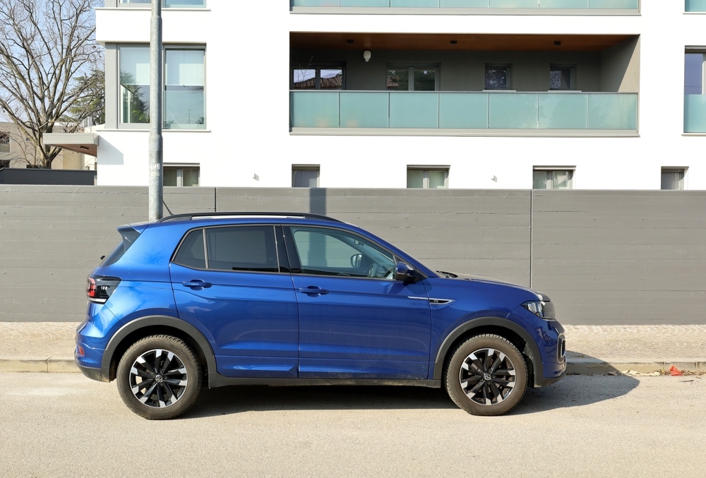 The VW T-Cross fits effortlessly into inner-city parking spaces.